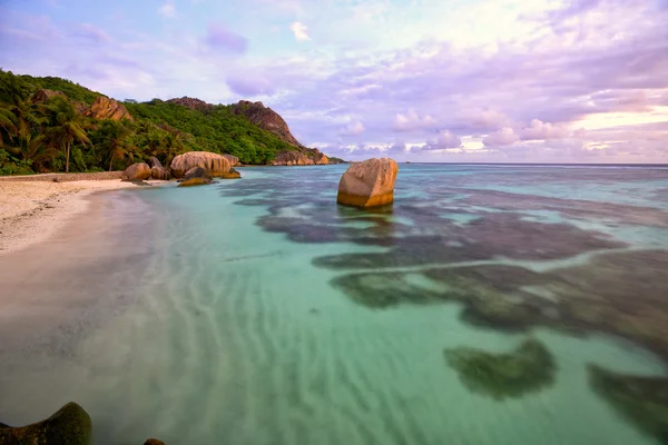 Praia Anse Fonte d 'Argent — Fotografia de Stock