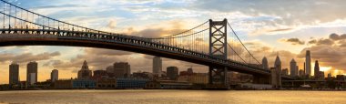 Philadelphia skyline panorama clipart