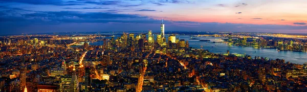 Panorama city new york — Stockfoto