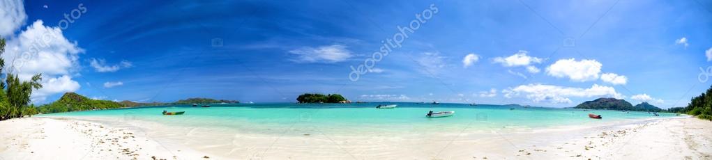 Seychelles beach panorama