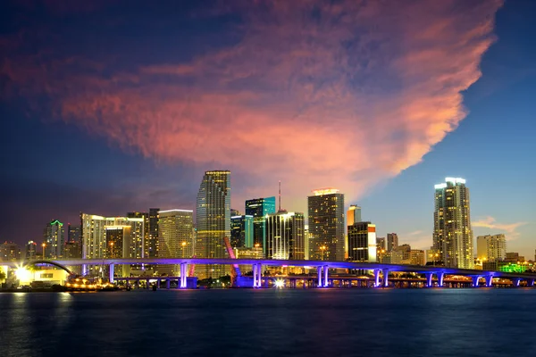 Miami skyline — Stock Photo, Image