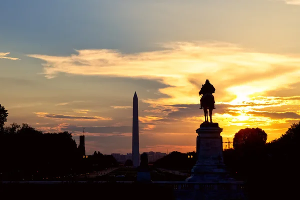 Washington DC ao pôr do sol — Fotografia de Stock