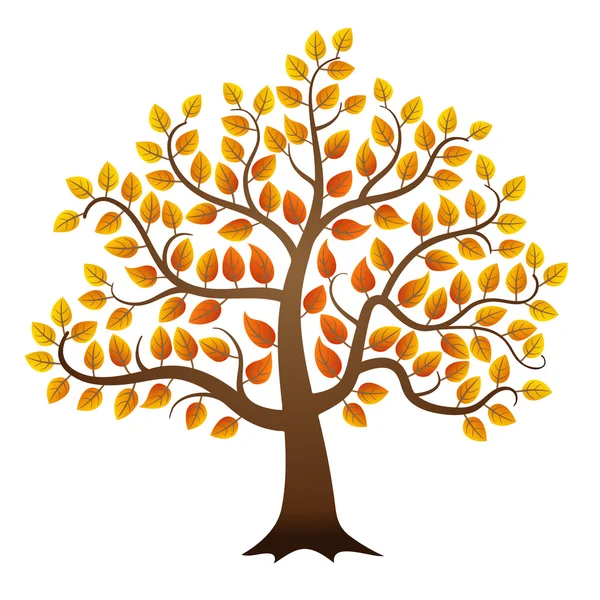 Podzimní strom — Stockový vektor