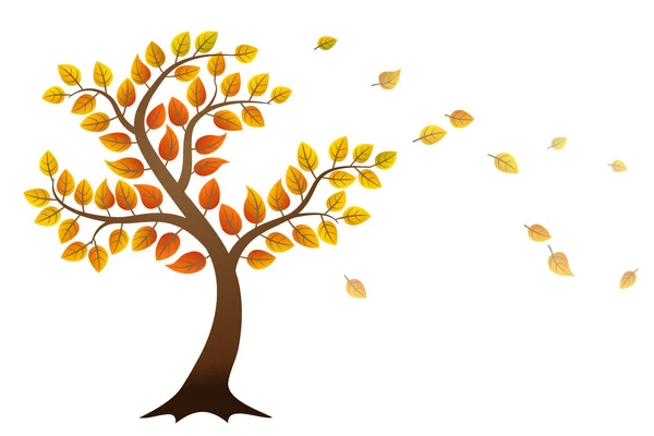 Autumn tree — Stock Vector