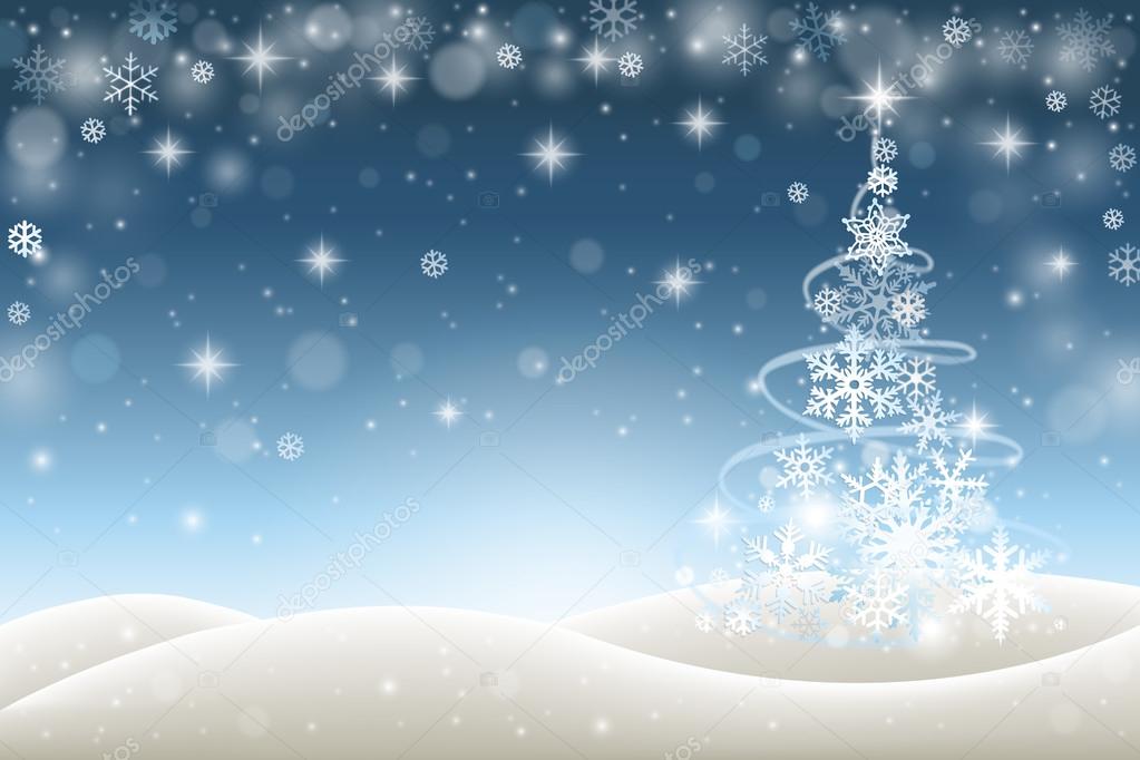 Christmas winter background