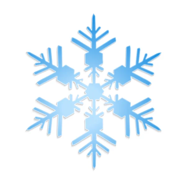 Floco de neve Vector azul — Vetor de Stock