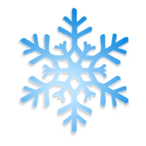 Flocon de neige Blue Vector — Image vectorielle