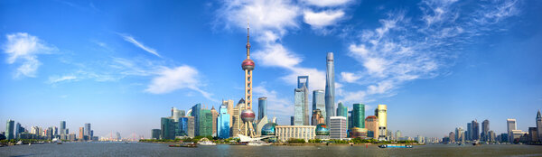 Shanghai skyline panorama