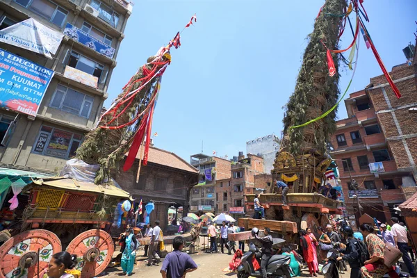 Vecchie strade di Kathmandu — Foto Stock