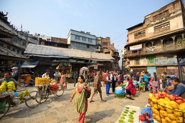 Antiguas calles de Katmandú — Foto de Stock