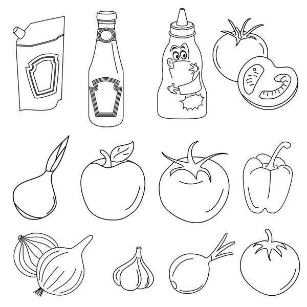 Set of various doodles — Stock Vector