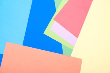 Renkli kağıt üst görünümünden güzel bir arkaplan