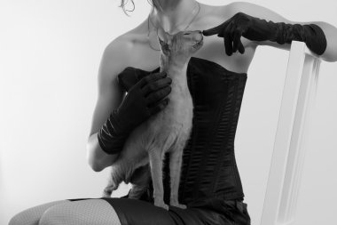 Kedi ve kadın