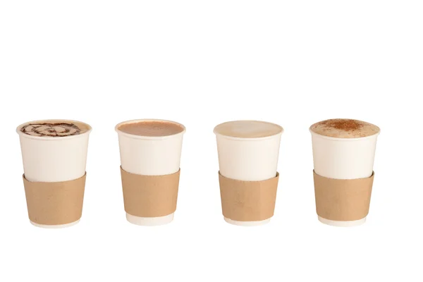 Set of Cups of coffee and Chocolate — Stock Photo, Image