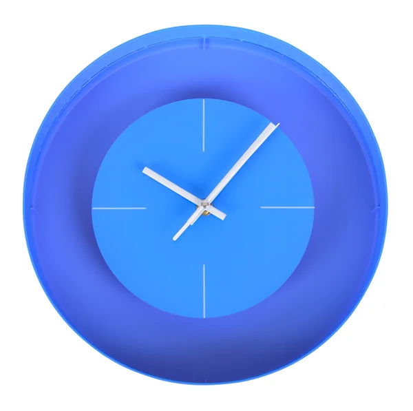 Blue wall clock — Stock Photo, Image