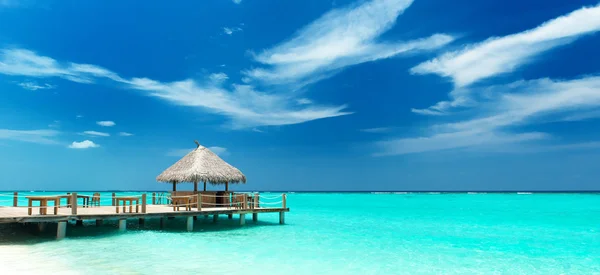 Bar de playa tropical Imágenes de stock libres de derechos