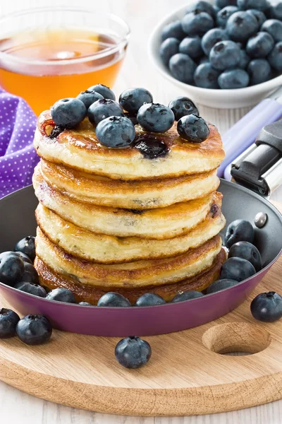 Blueberry pancakes — Stock Photo, Image