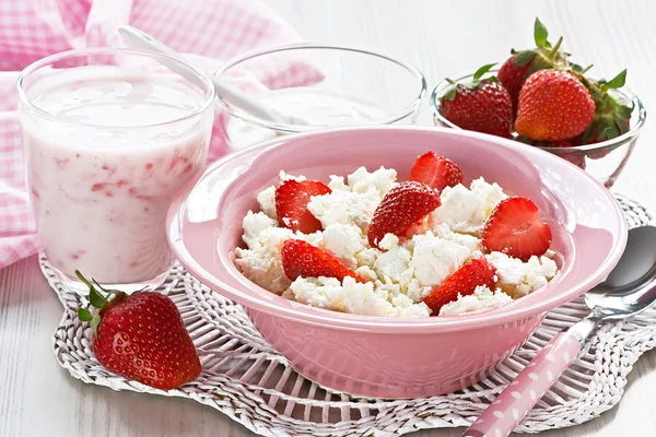 Cottage cheese — Stock Photo, Image