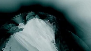 Soyut Kutup Buzu Üstgeçidi Garip Buz Çarşafı