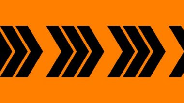 Üçlü gruplardaki Chevons Üç Uyarı İşareti Tehlike Köşesi Alarmı