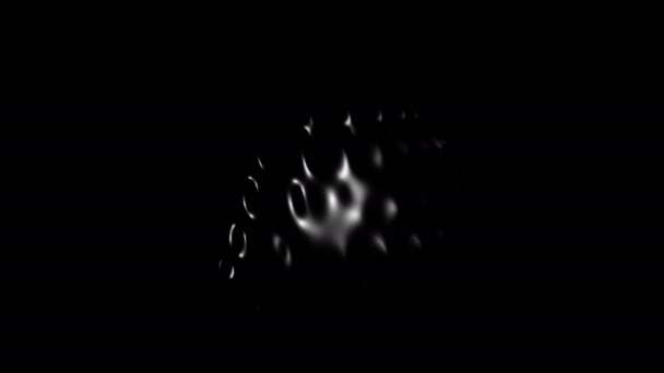 投影非均匀空间折叠半有机阴影黑暗塑料 — 图库视频影像