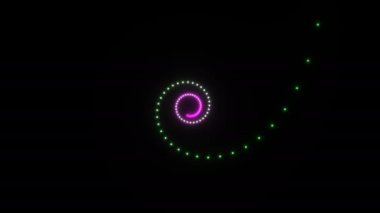 Bir Işık Dairesinden Spiral Dairesel Işık Oluşturma Burgusu