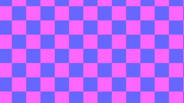 Zoom Into Out of Pan Across Checkerboard Checks — Video Stock