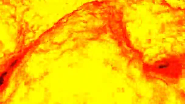 Взрывающиеся раскаленные огненные шары масса пылающего пламени — стоковое видео