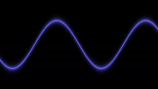 Waving Waveform Inverting Volume Moving Line rostoucí zmenšující se vlna — Stock video