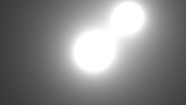 Boule Sphère Lumière du soleil chaude boules solaires se déplaçant fusion — Video
