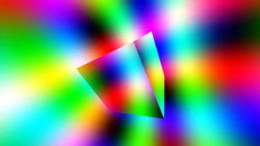 Yansıtıcı Parlak Neon Disko Küpü Yuvarlanan Kutuda Dönüyor