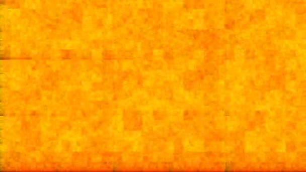 Noise Orange Bright Burning Abstract Squares of Burning Digital Lava Chaos — 비디오