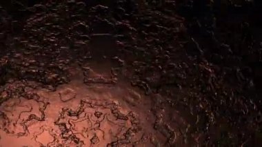 Garip Bakır Tonlu Bronz Sıvı Yüzey