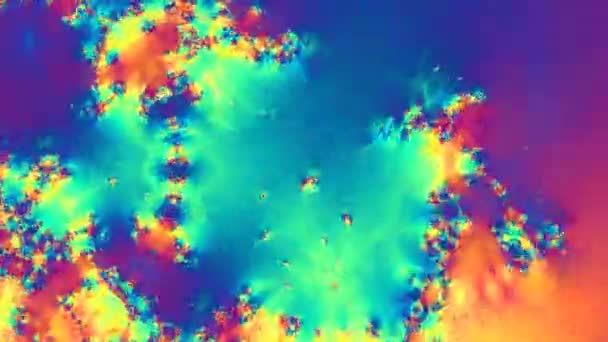 Mezcla de mezcla de aceite Rippling Colores Terreno abstracto Wobbling Wibble — Vídeos de Stock