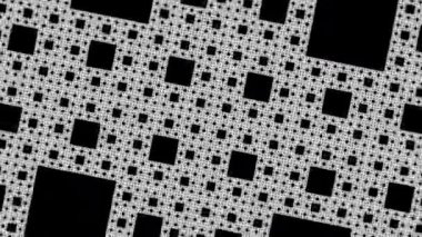 Kare Grid Fraktal Desenli Maskeye Yakınlaştırılıyor