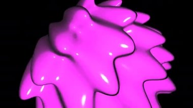 Pembe Plastik Top Garip Şekil Parlak Yansıtıcı