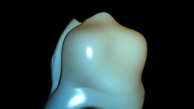 Garip Sıvı Kütle Şekline Yakınlaştır Parlak Yüzey