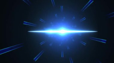 Parlayan Uzak Galaksi Pulsar Tünelden Uçuyor