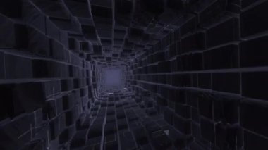 Tuhaf Robot Uzayı Uçurma Fantezi Tüneli Kareleri Blokları