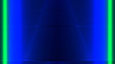 Merkeze doğru hareket eden ışık çubukları sütunları