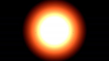 Parça parça yanan güneş topu.