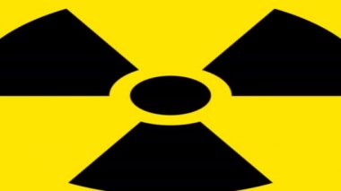 Radyasyon Uyarısı Radyoaktif Esneme Logosu