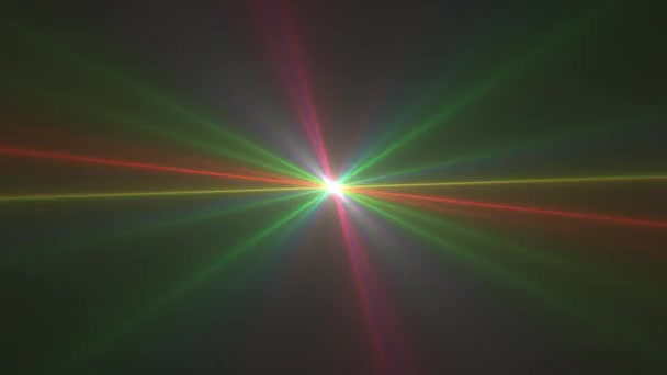 Laserlicht Spinner Show Lasers — Stockvideo