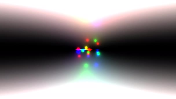 Balls of Light Flowing From Top to Bottom of Frame — Stock Video