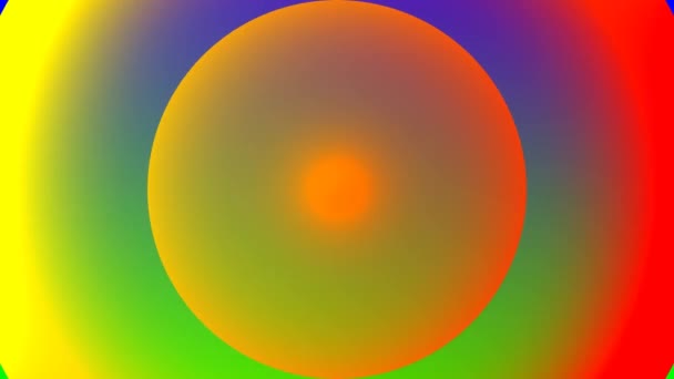 Κλιμακωτή έκρηξη ηλιοφάνεια φωτεινό πορτοκαλί πάνω από τα βασικά χρώματα φόντο — Αρχείο Βίντεο