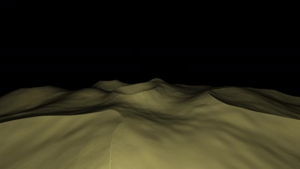 穿越沙漠月球月球表面 — 图库视频影像