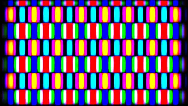 Wiersze kolorów Addytywne odejmowane paski kolorów nakładane na siebie — Wideo stockowe