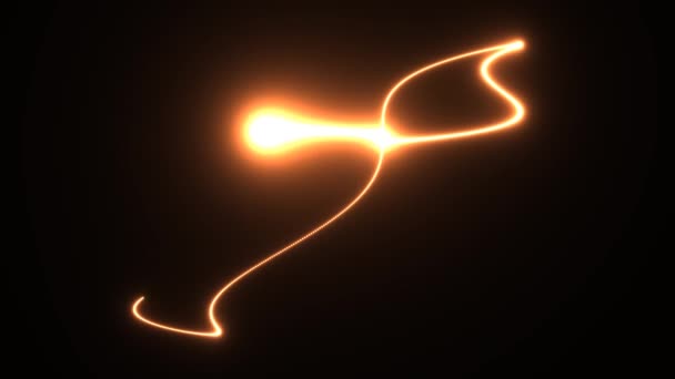 Hot Burning Molten Fireball Ball of Hot Metal Moving Randomly Around Frame — Stok Video