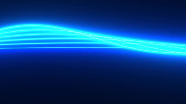 Feixes de luz azul Feixes Cordas Stream Streaming — Vídeo de Stock