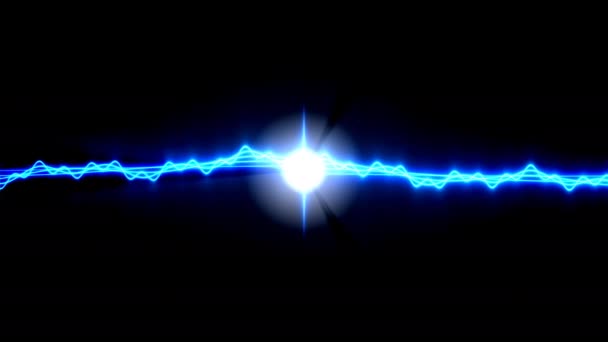 Світло електричної енергії падає в центральну білу кулю гарячої дуги — стокове відео
